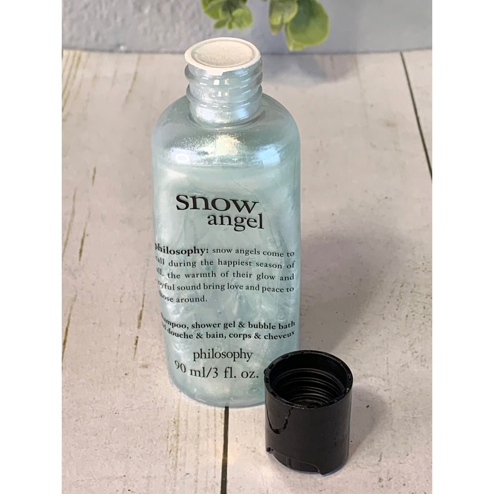 Philosophy Snow Angel 3-in-1 Shampoo Shower Gel Bubble Bath 3oz Travel Size New - Picture 3 of 4